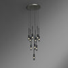 WOMO Cylinder Smoked Glass Chandelier-WM2771 thumbnail