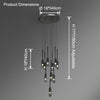 WOMO Cylinder Smoked Glass Chandelier-WM2771 thumbnail