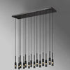 WOMO Cylinder Smoked Glass Kitchen Chandelier-WM2772 thumbnail