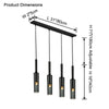 WOMO Cylinder Smoked Glass Kitchen Chandelier-WM2772 thumbnail