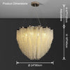 WOMO Cascading Crystal Chandelier-WM2777 thumbnail