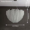 WOMO Cascading Crystal Chandelier-WM2777 thumbnail
