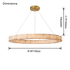 WOMO Alabaster Circular Chandelier-WM2803 thumbnail