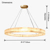 WOMO Alabaster Circular Chandelier-WM2803 thumbnail