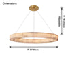 WOMO Alabaster Circular Chandelier-WM2803 thumbnail