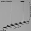 WOMO Linear Metal Chandelier -WM2780 thumbnail