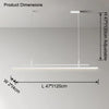 WOMO Linear Metal Chandelier -WM2780 thumbnail