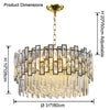 WOMO Round Crystal Chandelier-WM2782 thumbnail