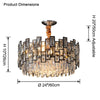 WOMO Round Crystal Chandelier-WM2782 thumbnail