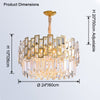 WOMO Round Crystal Chandelier-WM2782 thumbnail