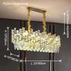 WOMO Oblong Crystal Chandelier-WM2783 thumbnail