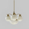 WOMO Coloured Glass Globe Arm Chandelier-WM2785 thumbnail