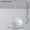 WOMO Milk Glass Dome Pendant Light-WM2786 thumbnail