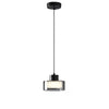 WOMO Black Glass Drum Pendant Light-WM2787 thumbnail