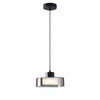 WOMO Black Glass Drum Pendant Light-WM2787 thumbnail
