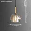 WOMO Glass Bell Pendant Light-WM2789 thumbnail