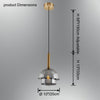 WOMO Glass Bell Pendant Light-WM2789 thumbnail