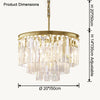 WOMO Tiered Crystal Prism Chandelier-WM2790 thumbnail