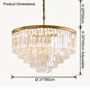 WOMO Tiered Crystal Prism Chandelier-WM2790 thumbnail