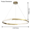 WOMO Gold Ring Led Chandelier-WM2795 thumbnail