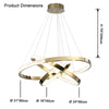 WOMO Gold Tiered Ring led Chandelier-WM2796 thumbnail