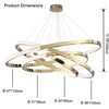 WOMO Gold Tiered Ring led Chandelier-WM2796 thumbnail