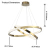 WOMO Gold Tiered Ring led Chandelier-WM2796 thumbnail