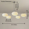 WOMO Frosted Glass Arm Chandelier-WM2797 thumbnail
