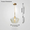 WOMO Geometric Glass Pendant Light-WM2800 thumbnail