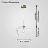 WOMO Geometric Glass Pendant Light-WM2800 thumbnail