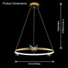 WOMO Butterfly Circular Led Chandelier-WM2802 thumbnail