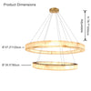 WOMO Alabaster Tiered Chandelier-WM2804 thumbnail