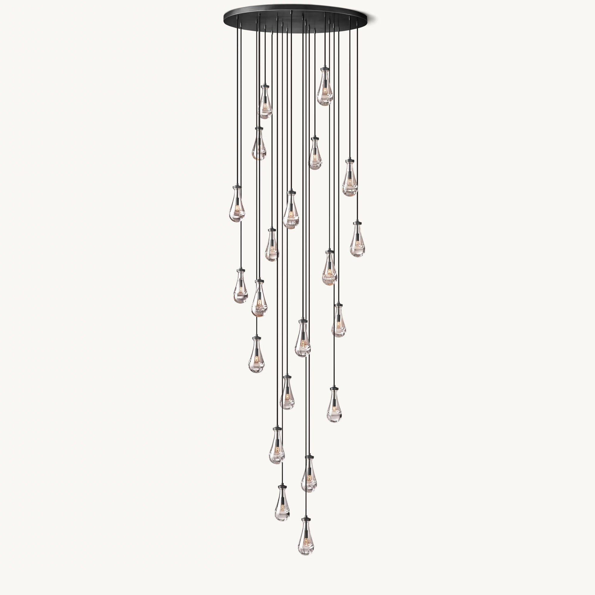 WOMO Raindrop Glass Chandelier-WM2809