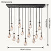 WOMO Raindrop Glass Chandelier-WM2810 thumbnail