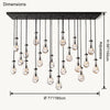 WOMO Raindrop Glass Chandelier-WM2810 thumbnail