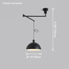 WOMO Glass Dome Offset Pendant Light-WM2591 thumbnail
