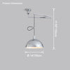 WOMO Glass Dome Offset Pendant Light-WM2591 thumbnail
