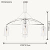 WOMO Bell Glass Chandelier-WM2813 thumbnail