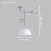 WOMO Glass Dome Offset Pendant Light-WM2591 thumbnail