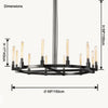 WOMO Candle Round Chandelier-WM2815 thumbnail
