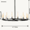 WOMO Candle Round Chandelier-WM2815 thumbnail
