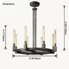 WOMO Candle Round Chandelier-WM2815 thumbnail