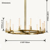 WOMO Candle Round Chandelier-WM2815 thumbnail