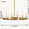 WOMO Candle Round Chandelier-WM2815 thumbnail