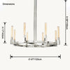 WOMO Candle Round Chandelier-WM2815 thumbnail
