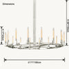 WOMO Candle Round Chandelier-WM2815 thumbnail