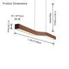 WOMO Wood Linear Pendant Light-WM2443 thumbnail