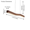WOMO Wood Linear Pendant Light-WM2443 thumbnail