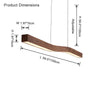 WOMO Wood Linear Pendant Light-WM2443 thumbnail