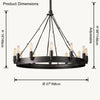 WOMO Candle Round Chandelier-WM2818 thumbnail